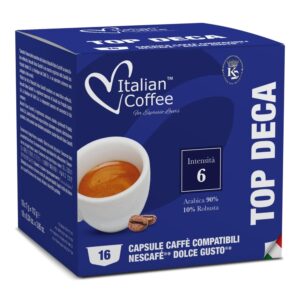 Top Deka Italian Coffee (kawa bezkofeinowa) kapsułki do Dolce Gusto - 16 kapsułek