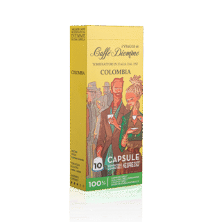 Colombia 100% Arabika i Viaggi di Diemme kapsułki biodegradowalne do Nespresso - 10 kapsułek