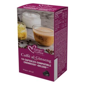 Caffè al Ginseng (kawa z żeń-szeniem) kapsułki do Cremesso Delizio - 16 kapsułek