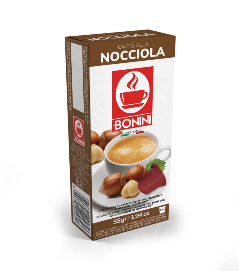 Bonini Nocciola (kawa aromatyzowana orzechowa) - kapsułki Nespresso - 10 kapsułek