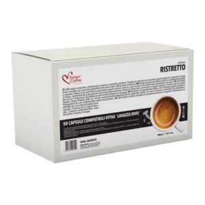 Italian Coffee Ristretto - 50 kapsułek kompatybilnych z Lavazza Firma