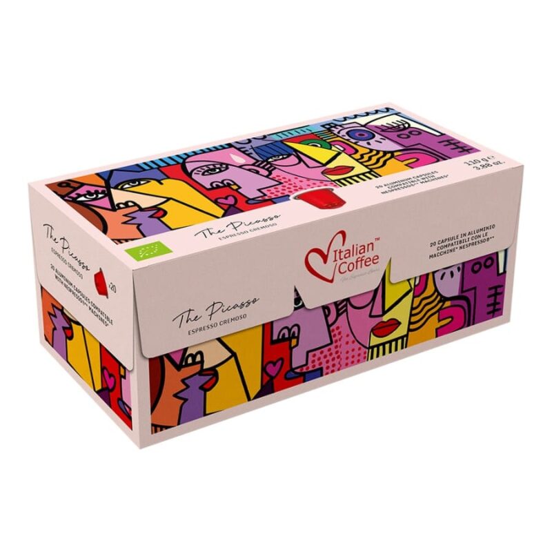 Picasso Cremoso Biologico kapsułki aluminiowe do Nespresso - 20 kapsułek