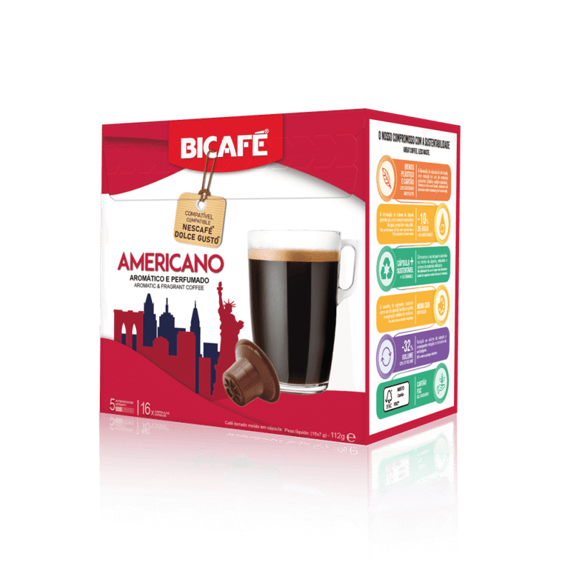 BICAFE Americano kapsułki do Dolce Gusto - 16 kapsułek